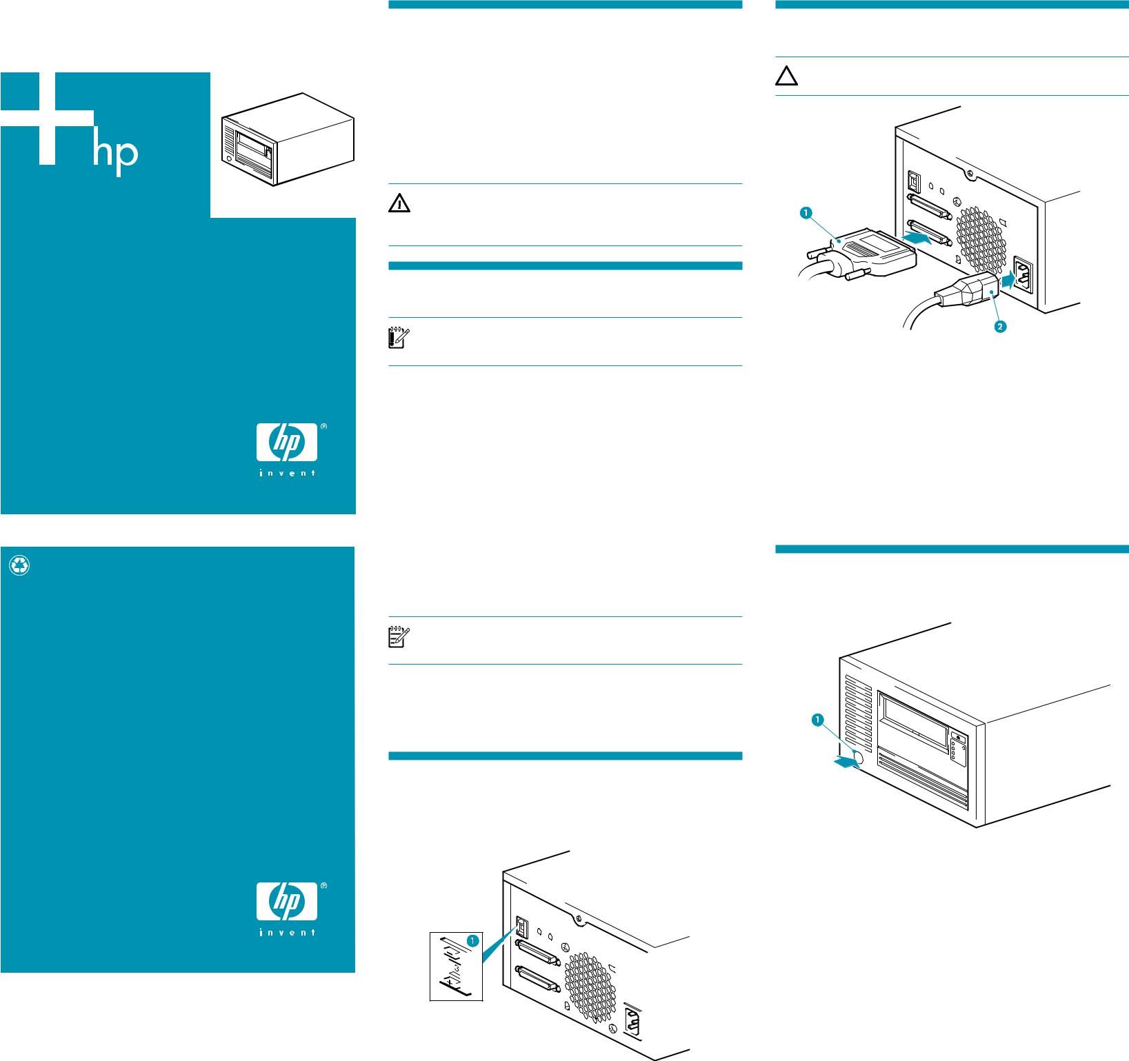 HP STORAGEWORKS ULTRIUM 960, STORAGEWORKS LTO-4 ULTRIUM 1840, STORAGEWORKS ULTRIUM 460 User Manual