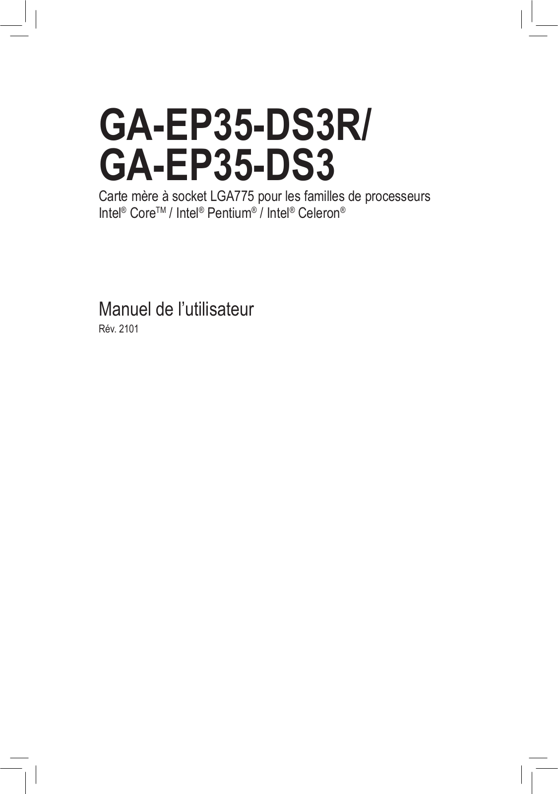 GIGABYTE GA-EP35-DS3R User Manual