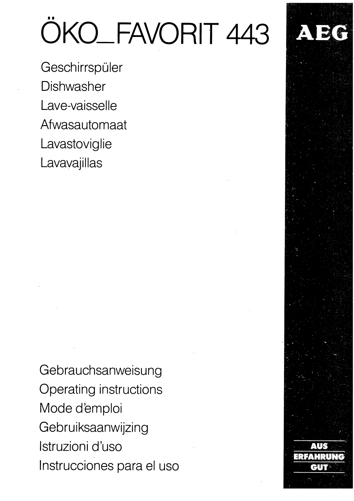 Aeg 443 User Manual