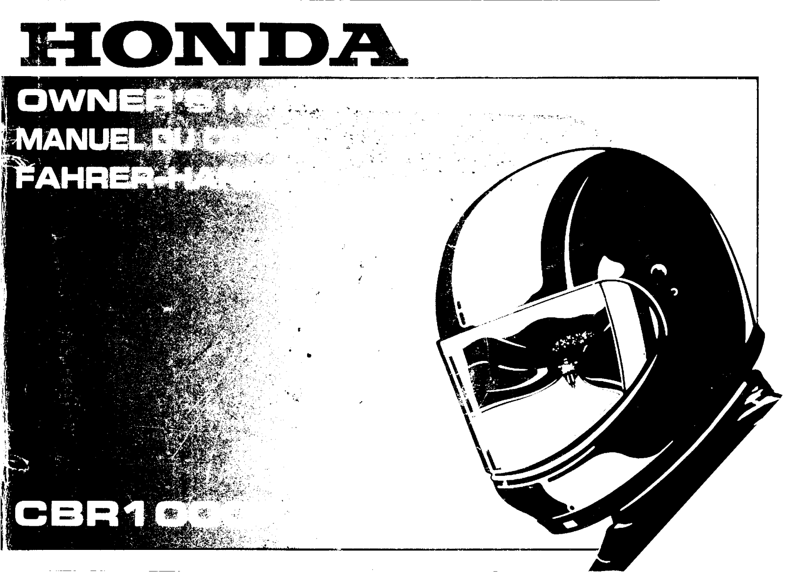 Honda CBR1000FT Owner's Manual