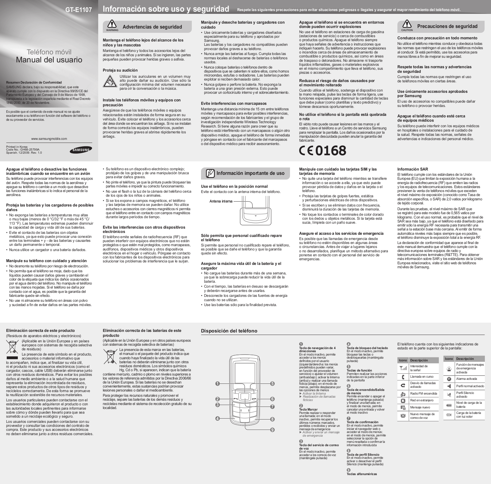 Samsung GT-E1107L User Manual