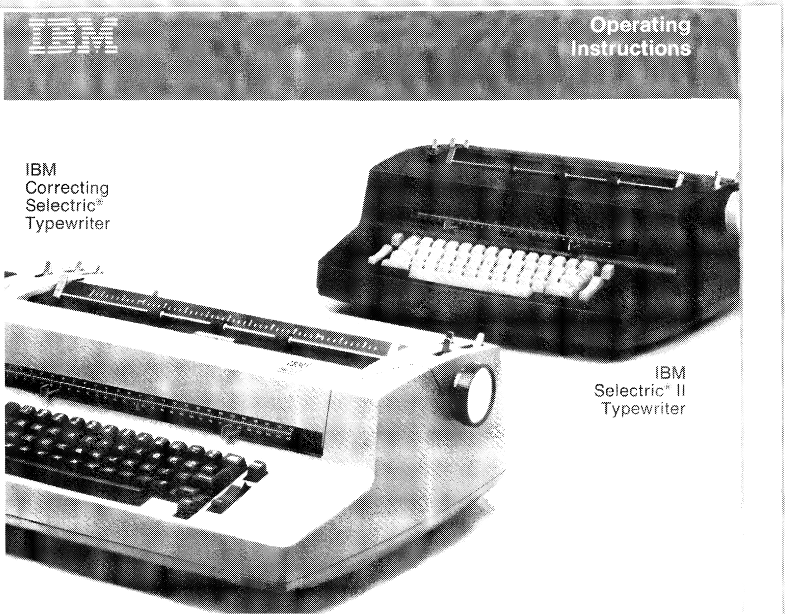 Lexmark IBM CORRECTING SELECTRIC S, IBM SELECTRIC II S User Manual