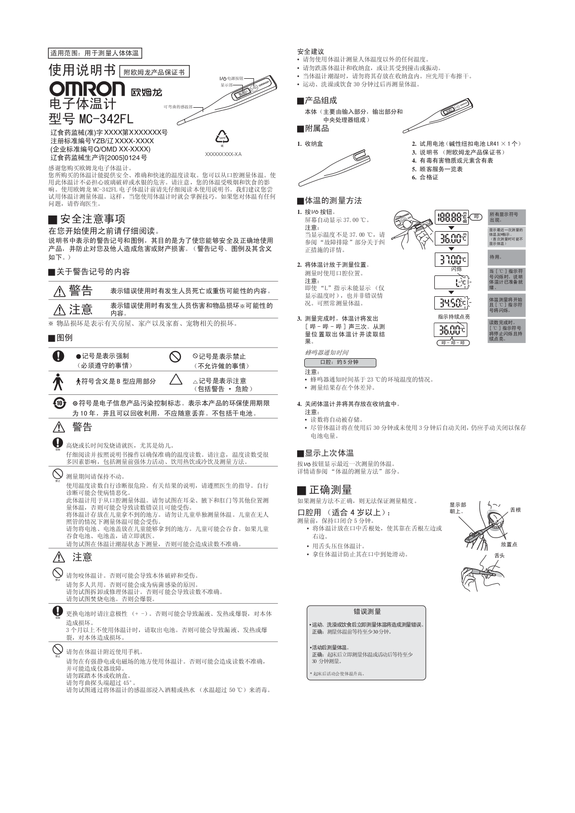 OMRON MC-348FL User Manual