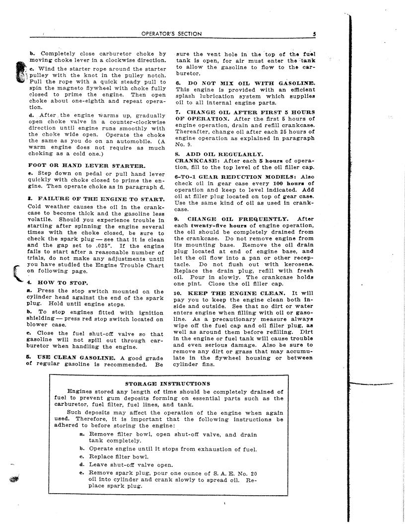Briggs & Stratton NPR-6, NPR-1-39D User Manual