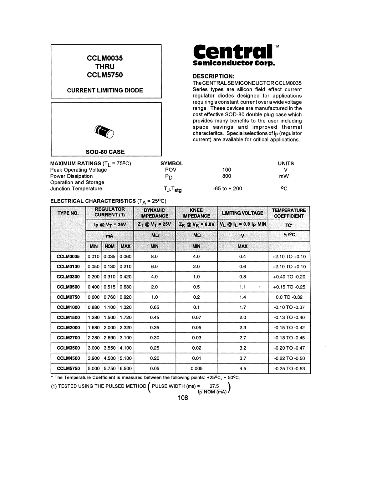 CENTR CCLM5750, CCLM4500, CCLM3500, CCLM2700, CCLM2000 Datasheet