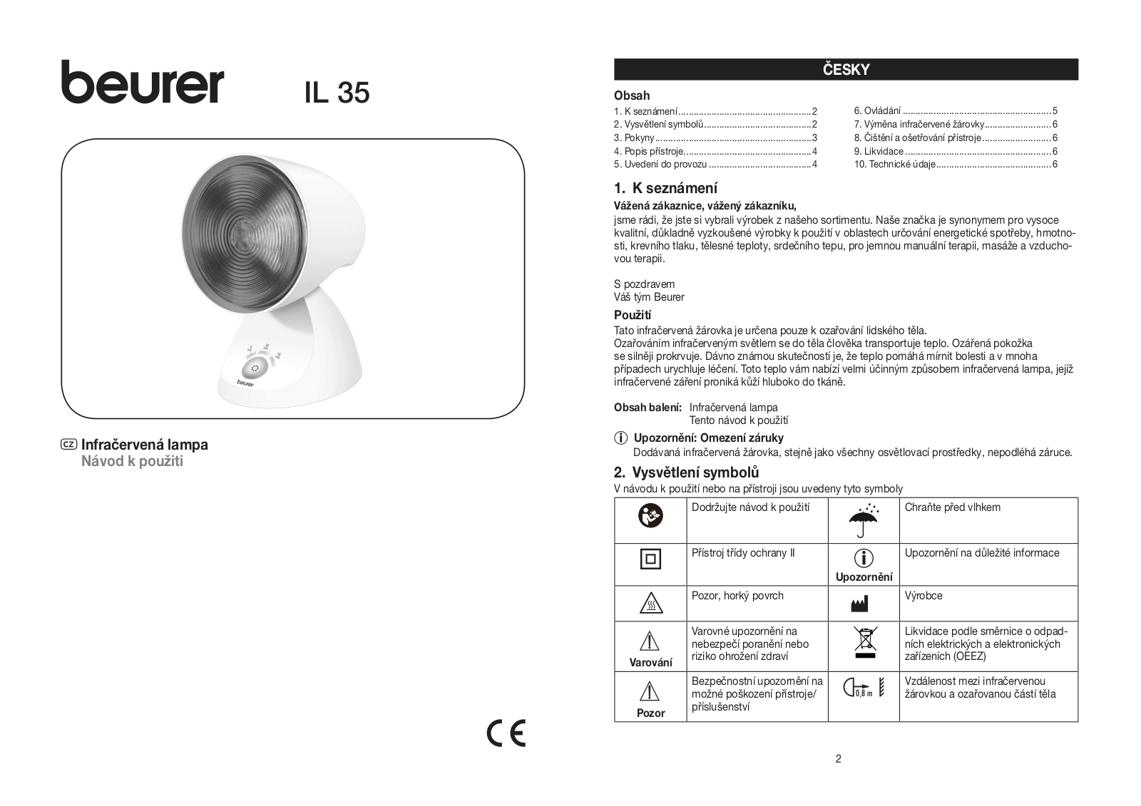 Beurer IL 35 Instruction for Use