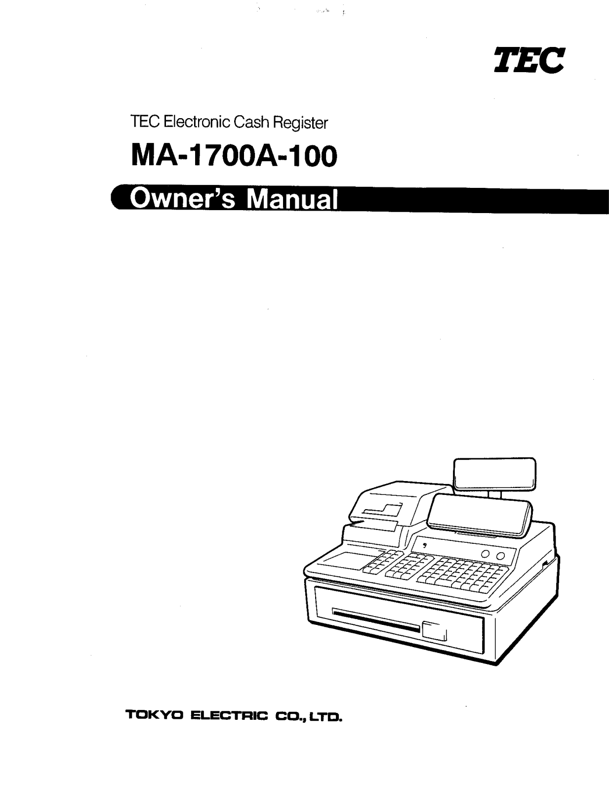 Toshiba MA-1700, MA-1700A-100 User Manual