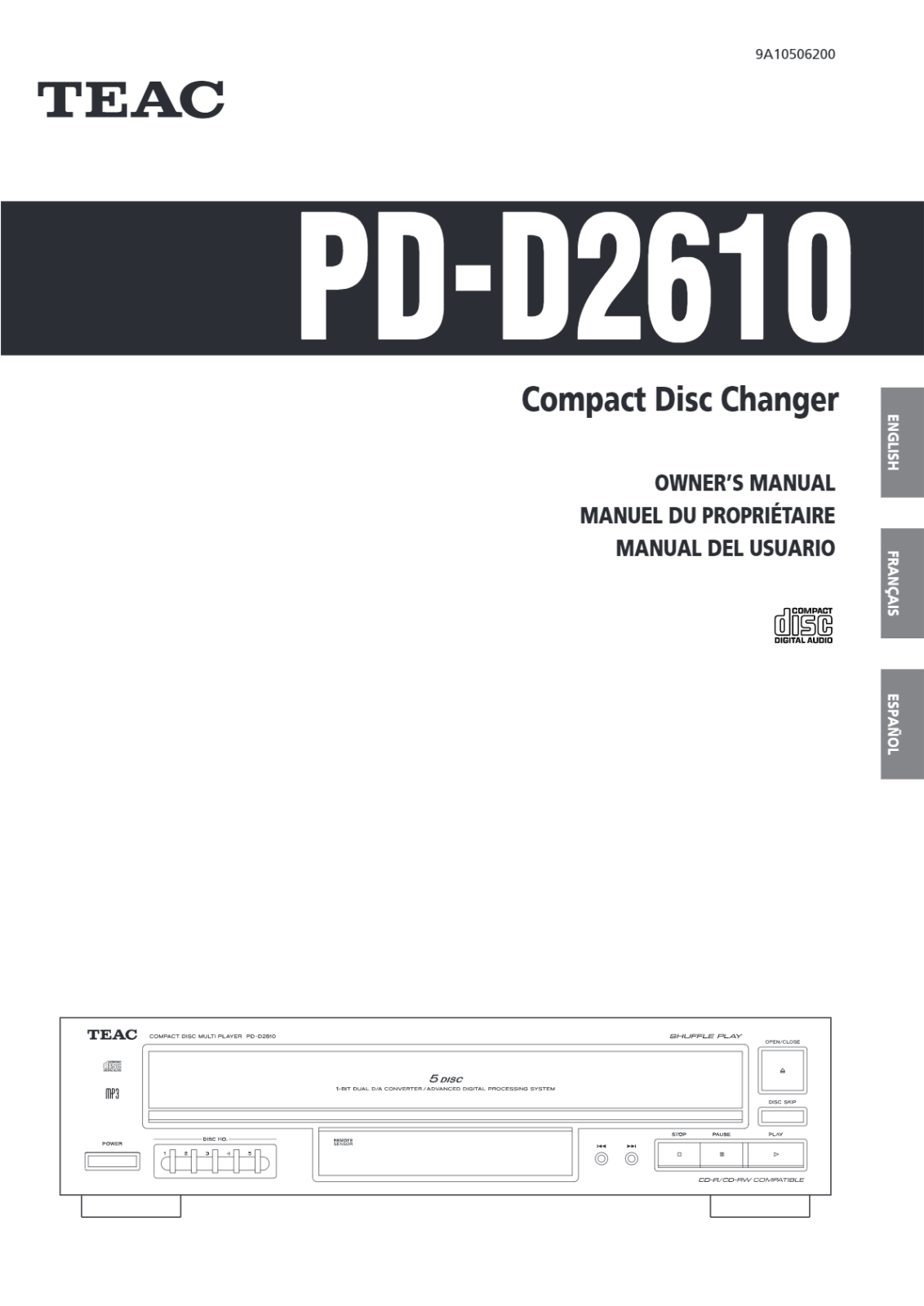 Teac PD-D2620 User guide - ManualMachine.com