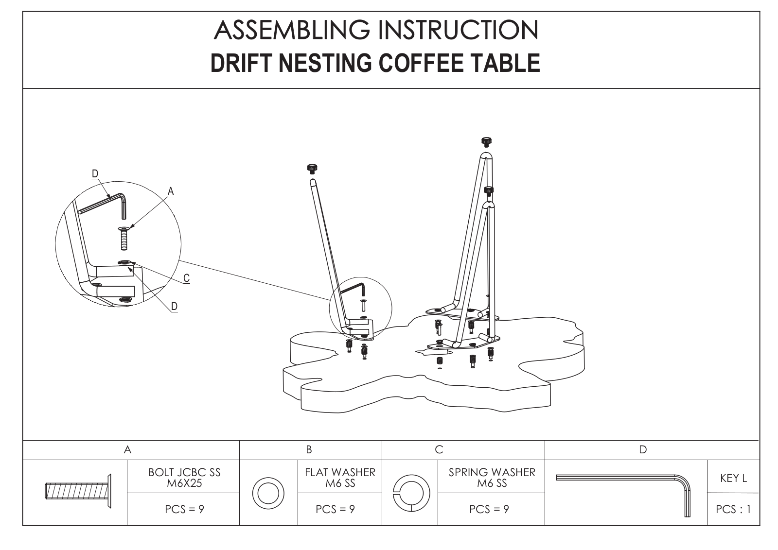 Essentials for Living 6826GT Assembly Guide