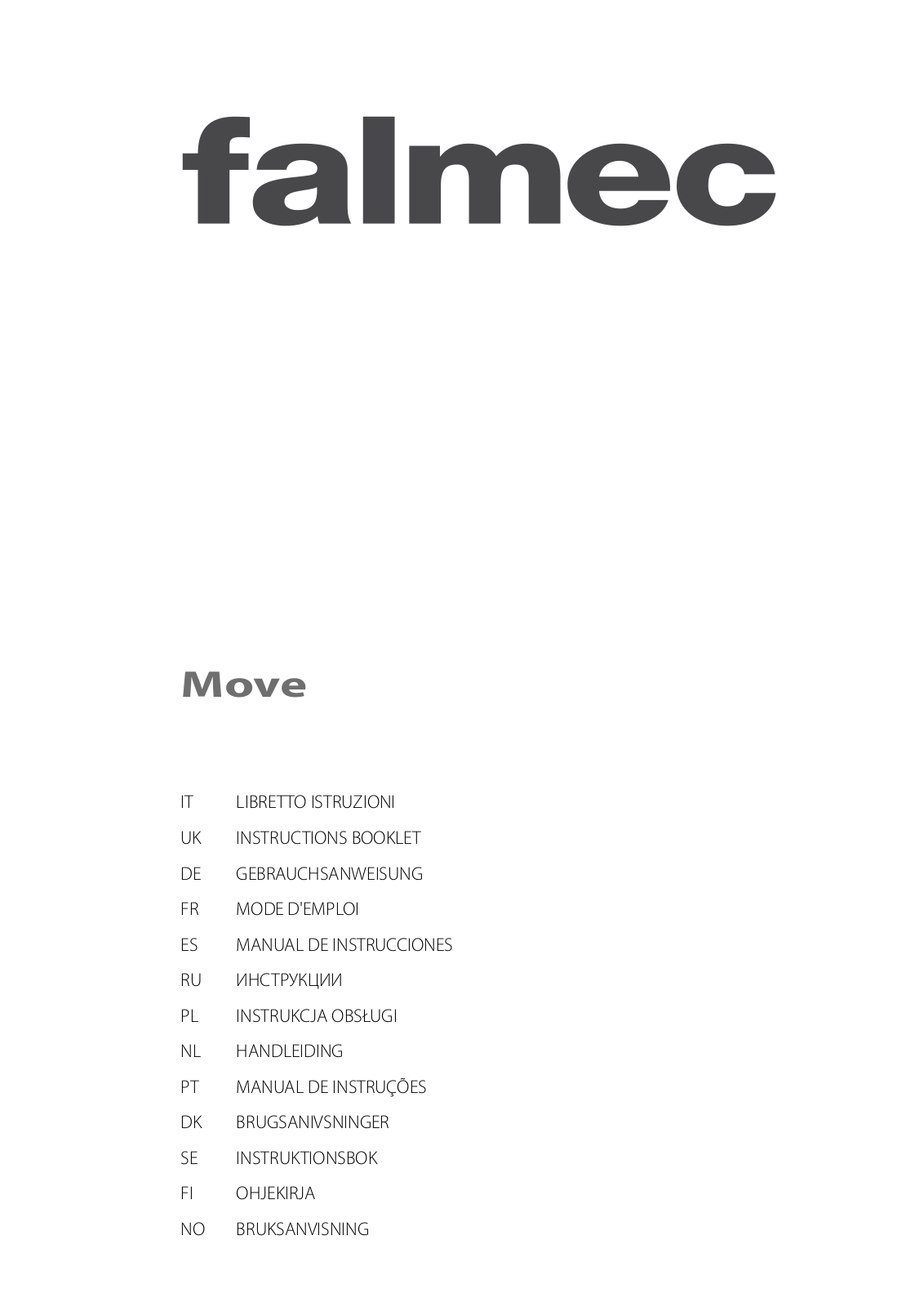 Falmec FDMOV36W5SW INSTALLATION INSTRUCTIONS AND OPERATION MANUAL