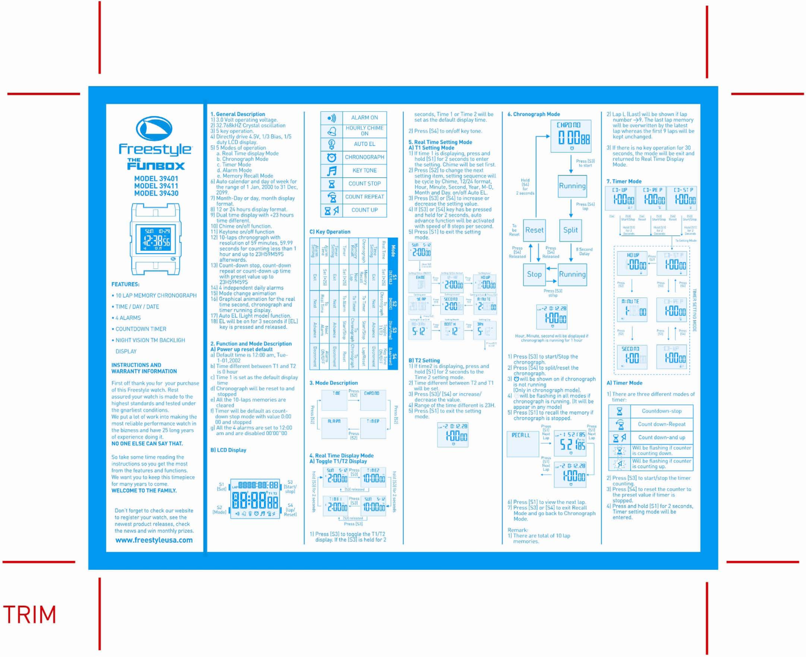 Freestyle 39411, 39430, 39401 User Manual