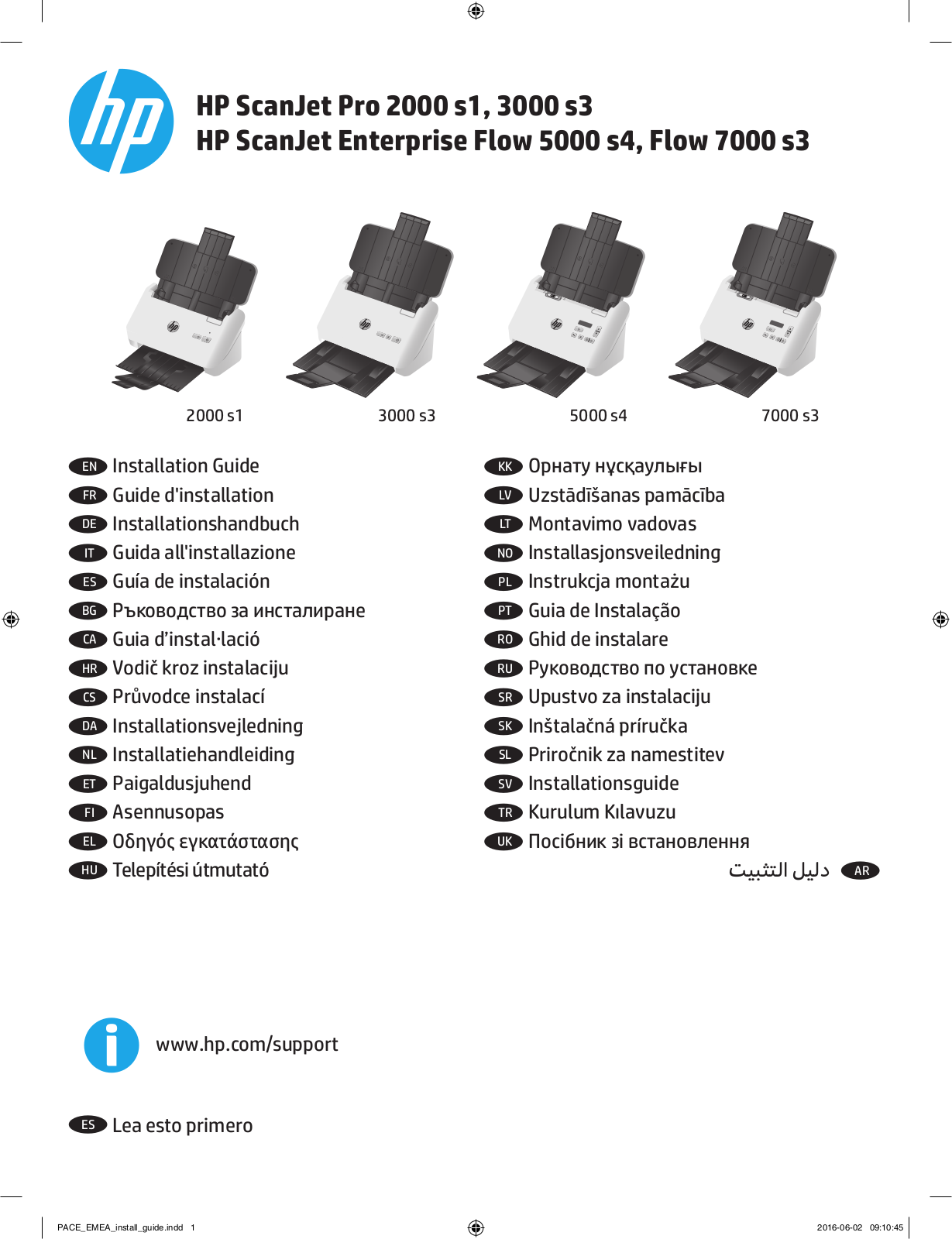 HP ScanJet 2000 s1, ScanJet 7000 s2, ScanJet 7000 s0, ScanJet 7000 s1, ScanJet 7000 s5 Setup guide