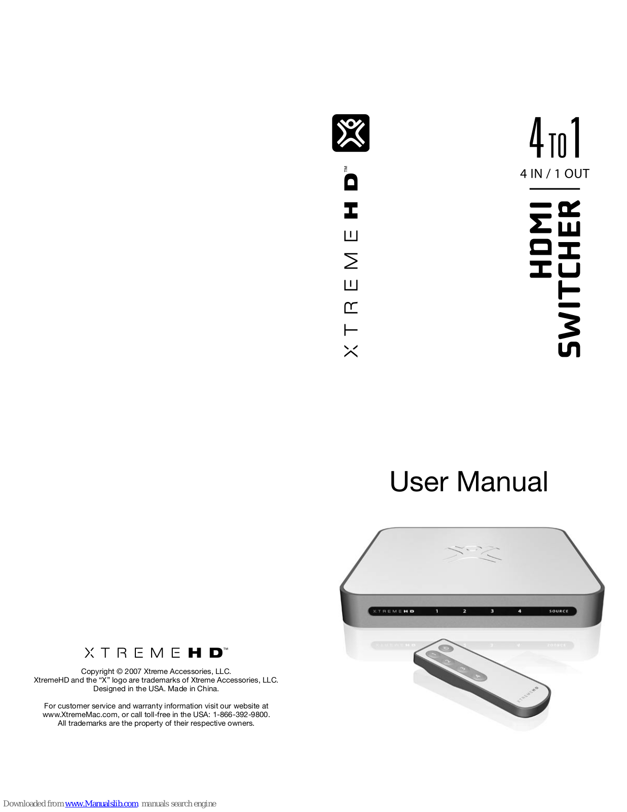XtremeMac XtremeHD User Manual - ManualMachine.com
