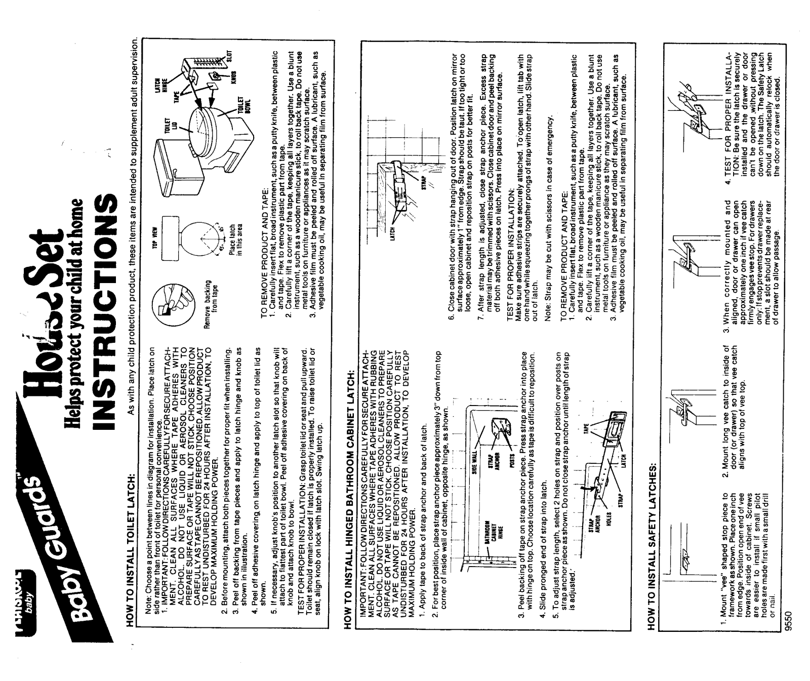 HASBRO Baby Guards House Set User Manual