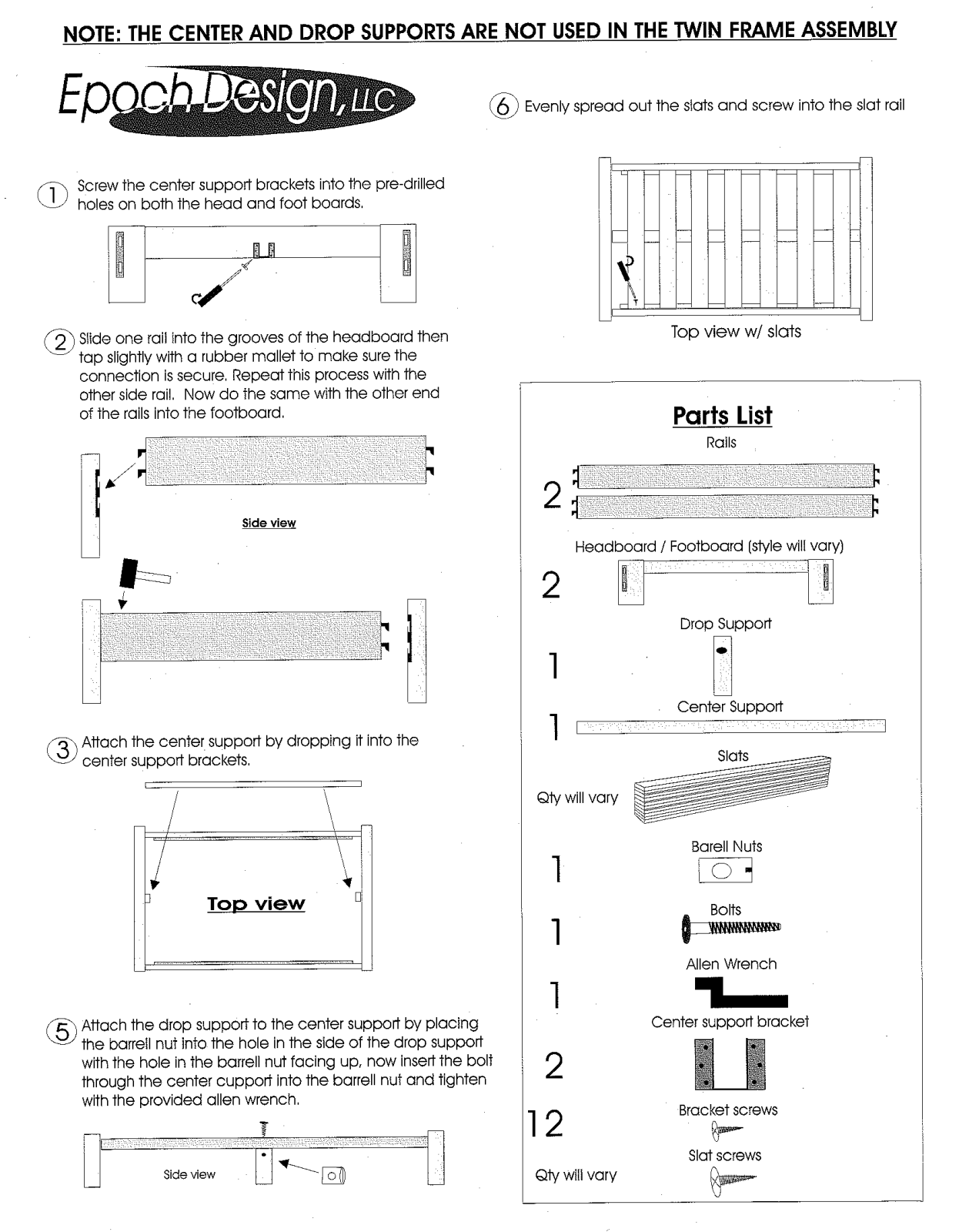 Epoch Design EPCH1070 Installation & Assembly - ManualMachine.com