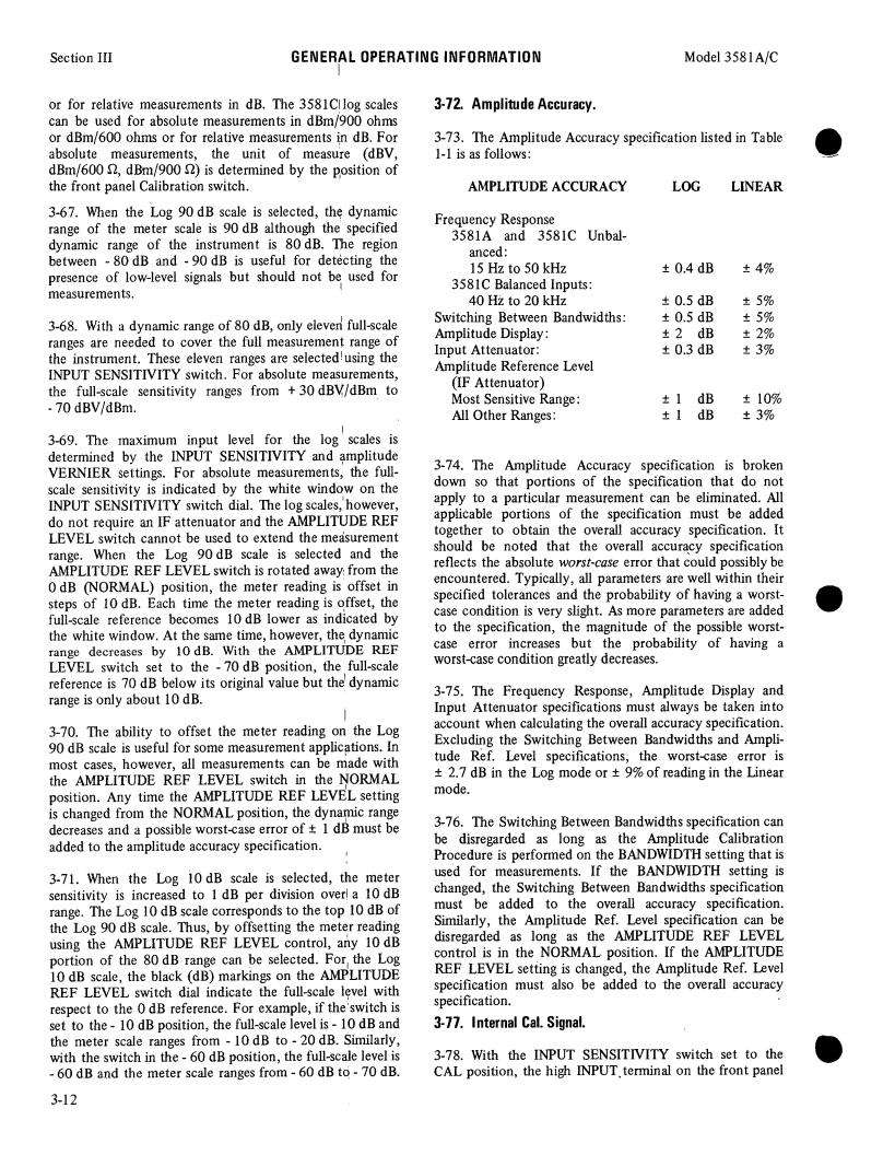 HP 3581C, 3581A Service manual