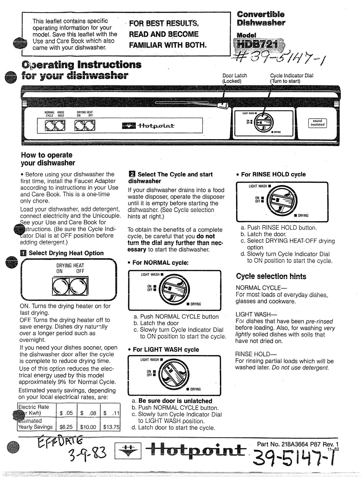 GE HDB721 Operating Instructions - ManualMachine.com