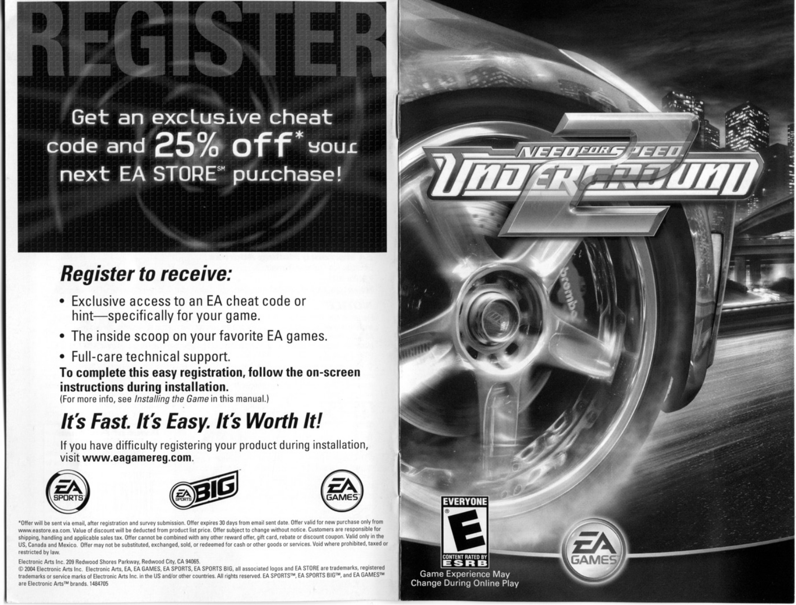 Games PC NEED FOR SPEED-UNDERGROUND 2 User Manual