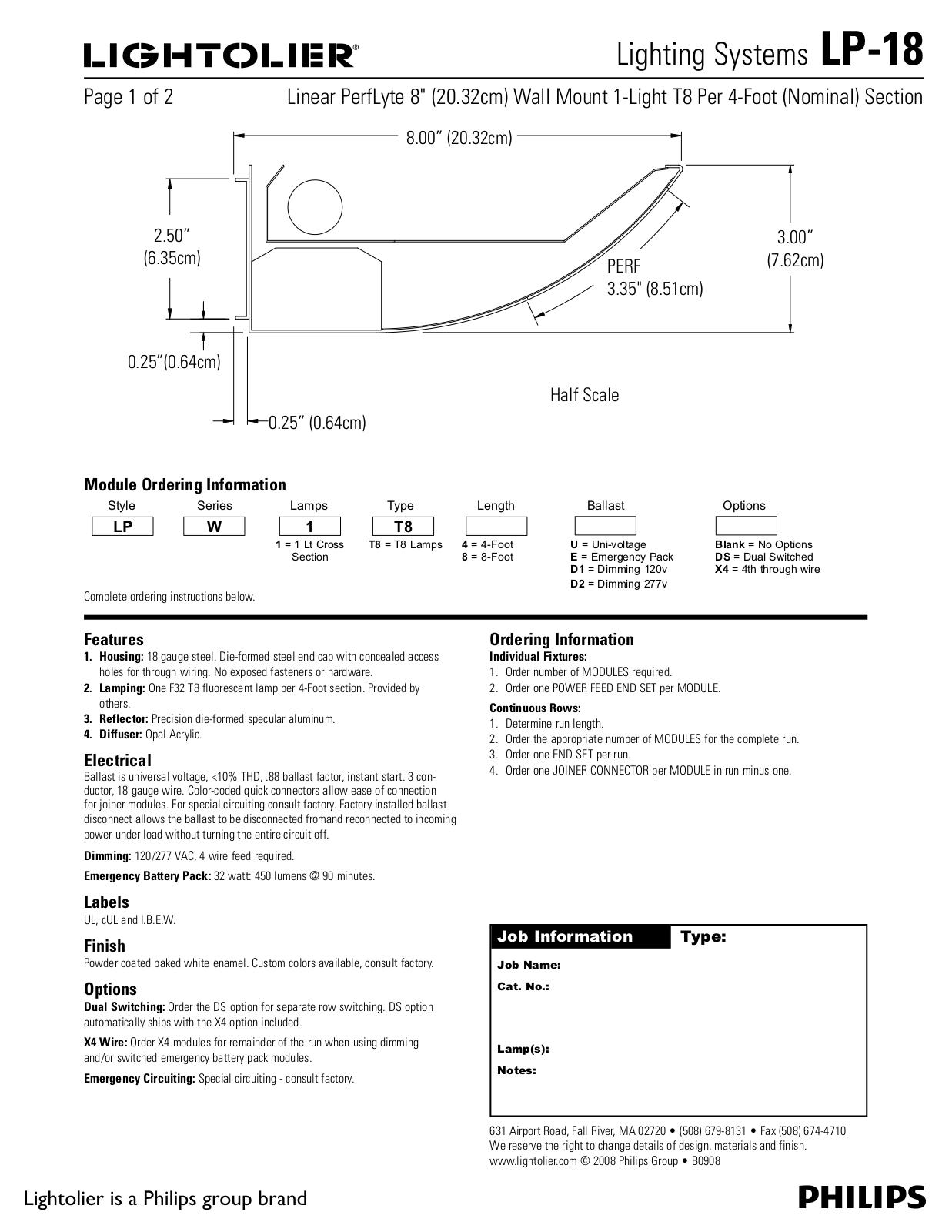 Lightolier LP-18 User Manual