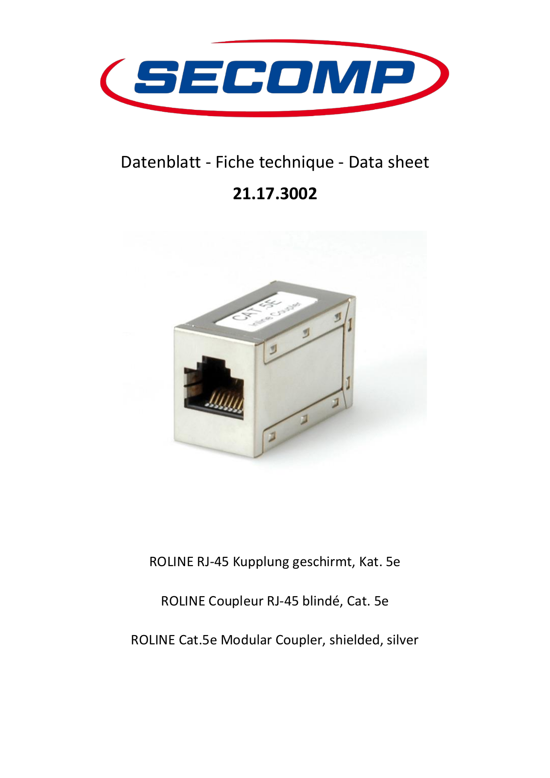 ROLINE 21173002 Datasheet - ManualMachine.com