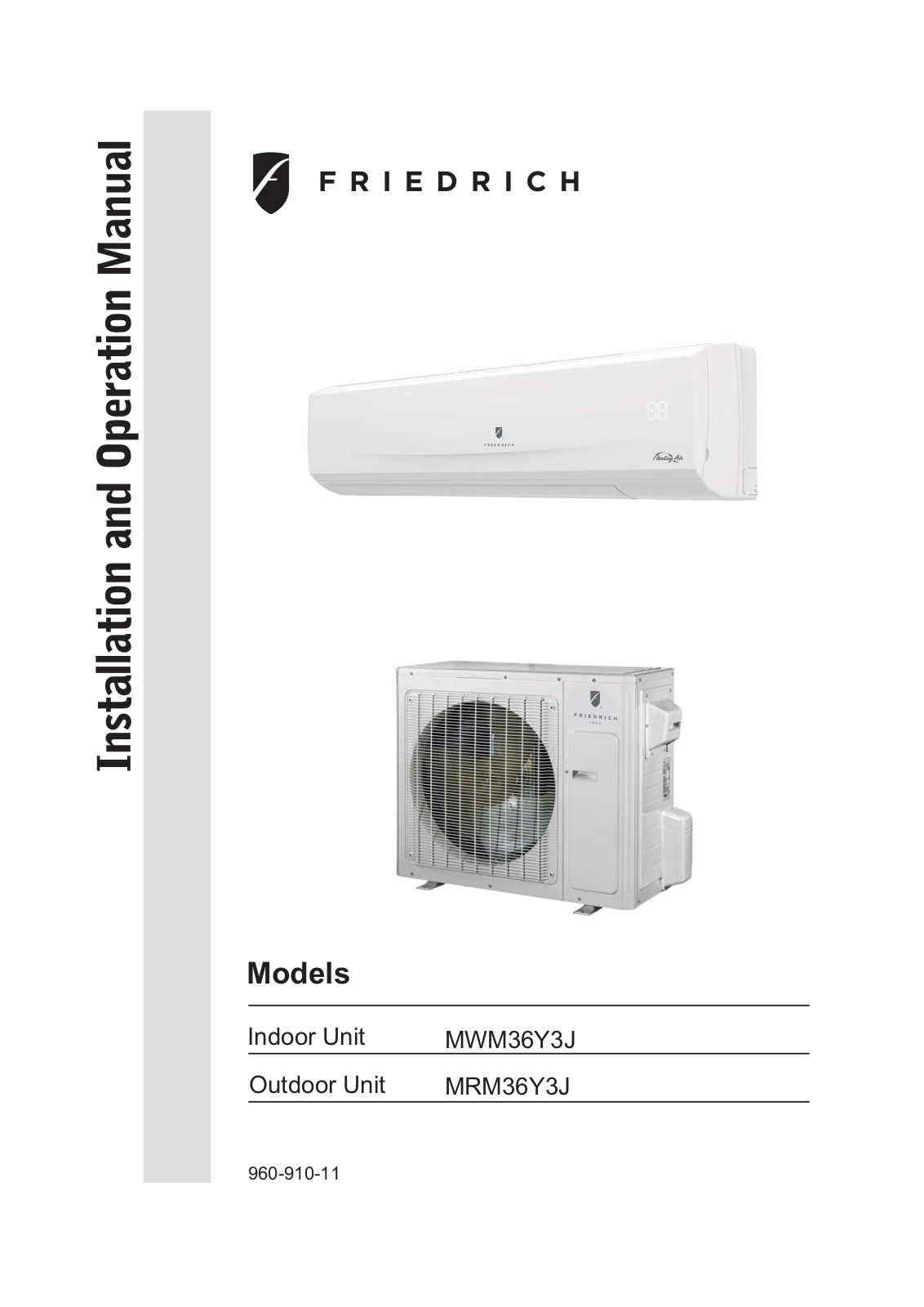 Friedrich MM18YJ, MM24YJ User Manual