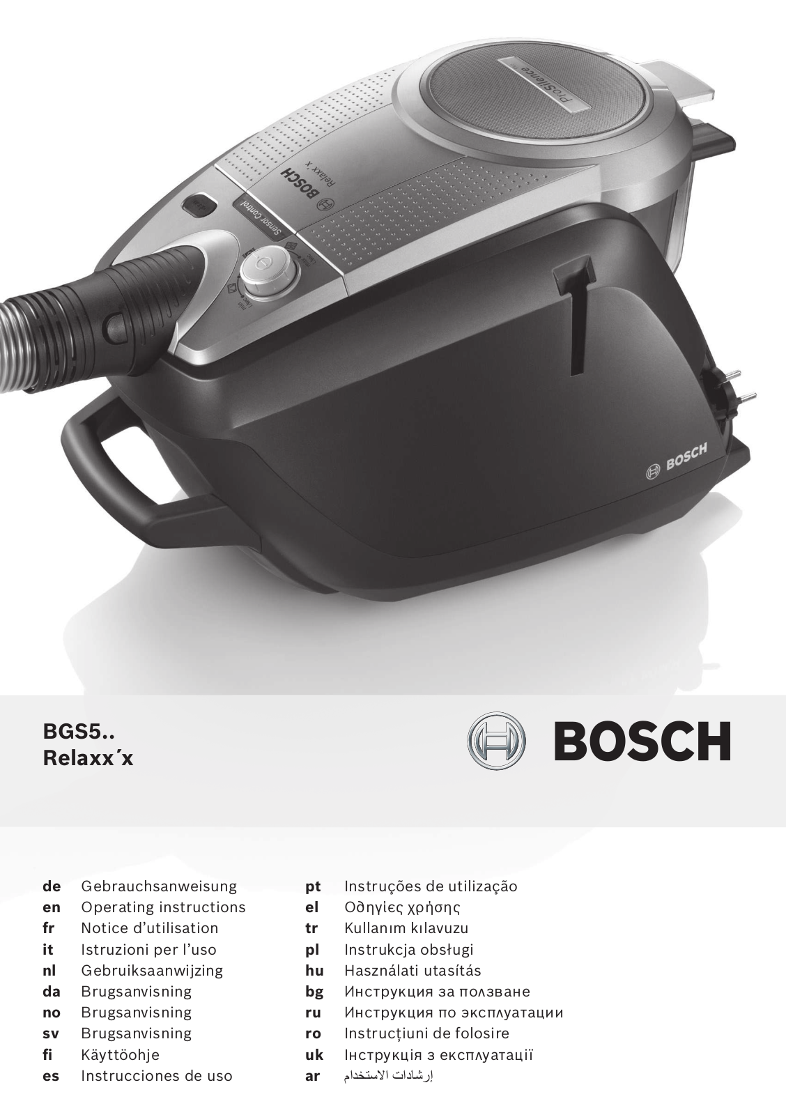 Bosch BGS5ZOOM2 User Manual