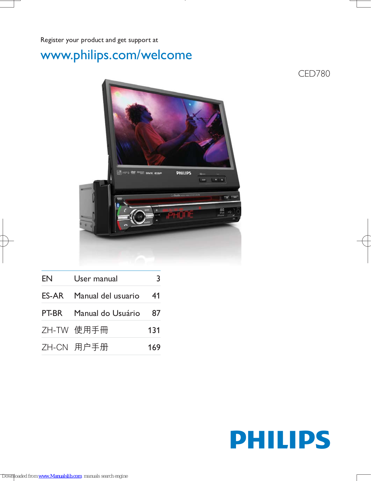 Philips CED780/00, CED780 User Manual - ManualMachine.com