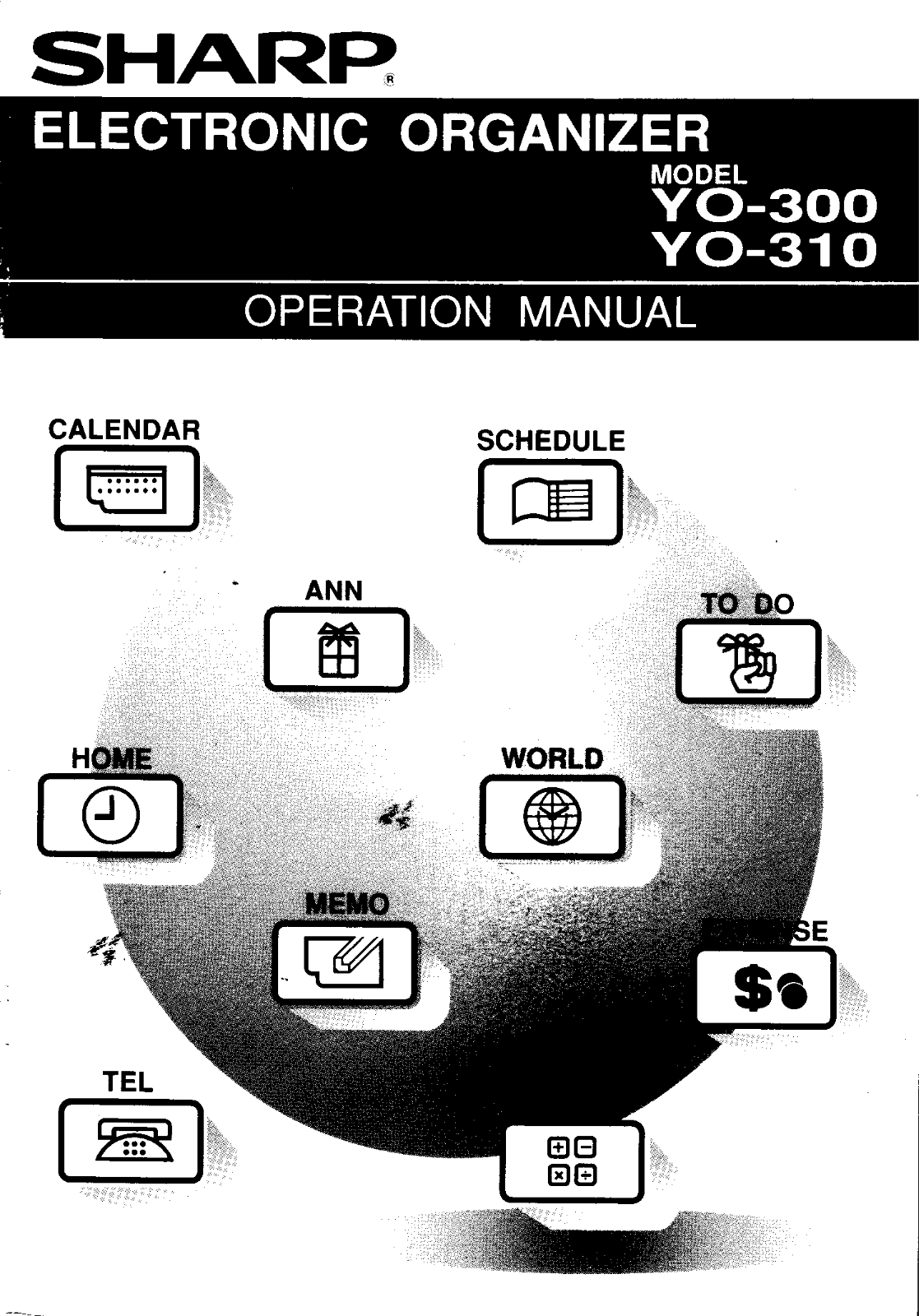 Sharp YO-300, YO-310 Owner's Manual