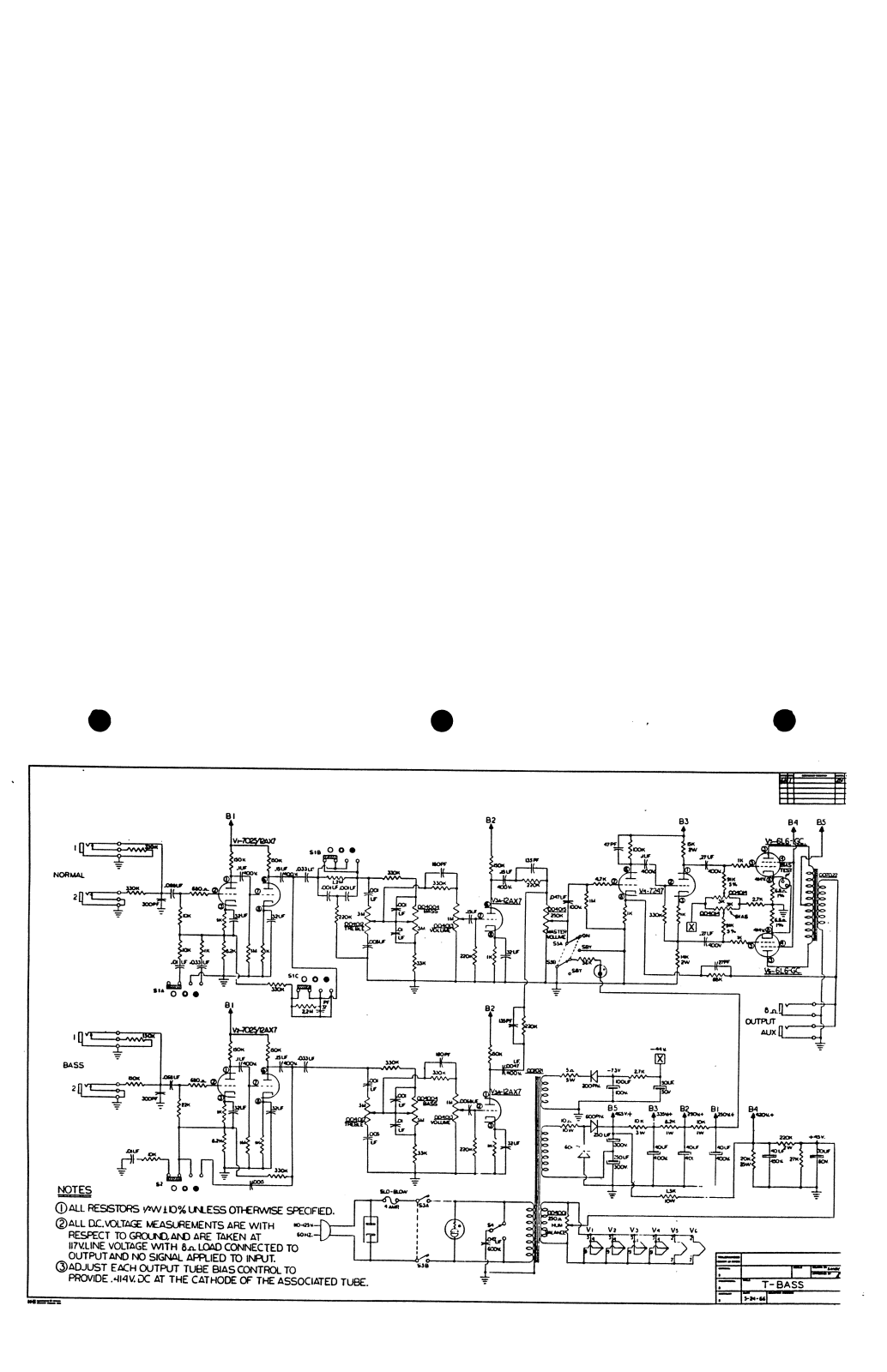 Guild thunderbass 4 schematic