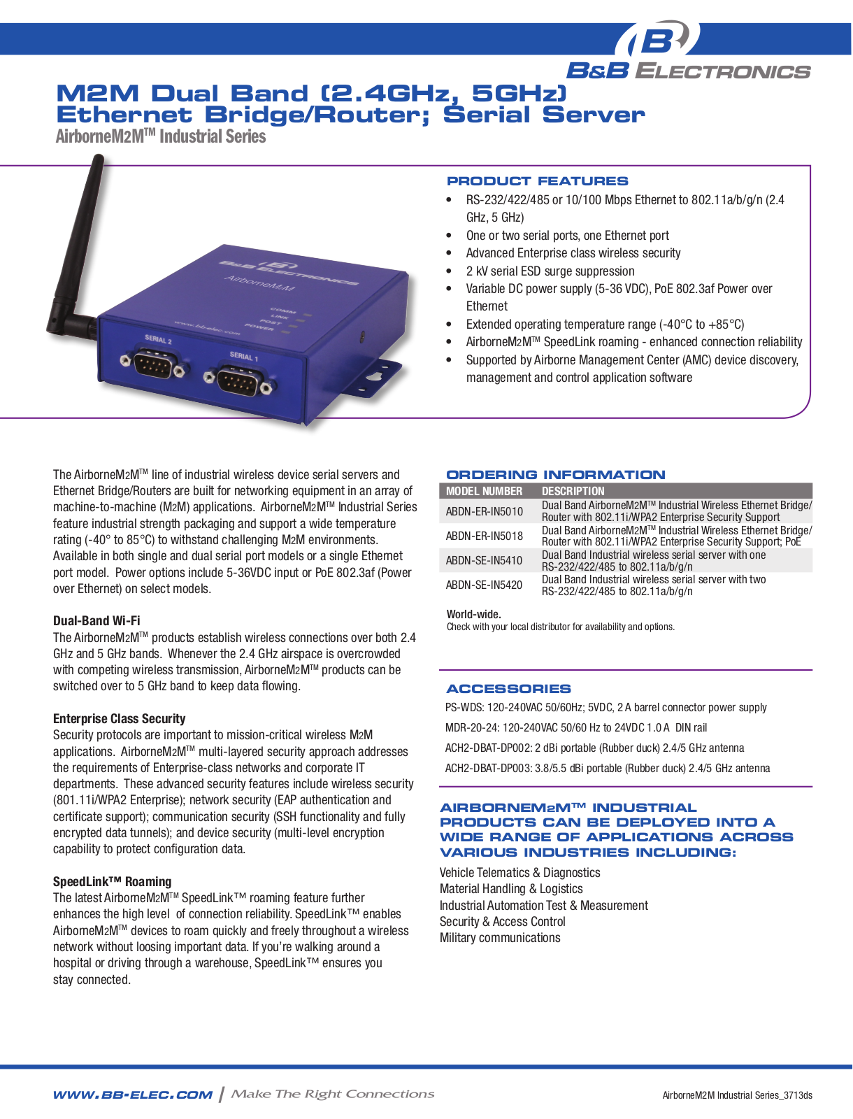 B&B Electronics ABDN-SE-IN5420 Datasheet