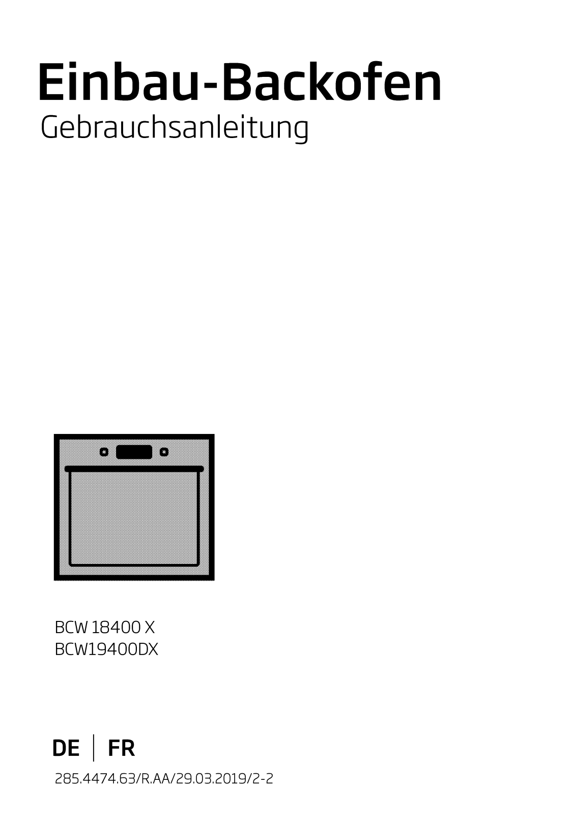 Beko BCW 18400 X User manual