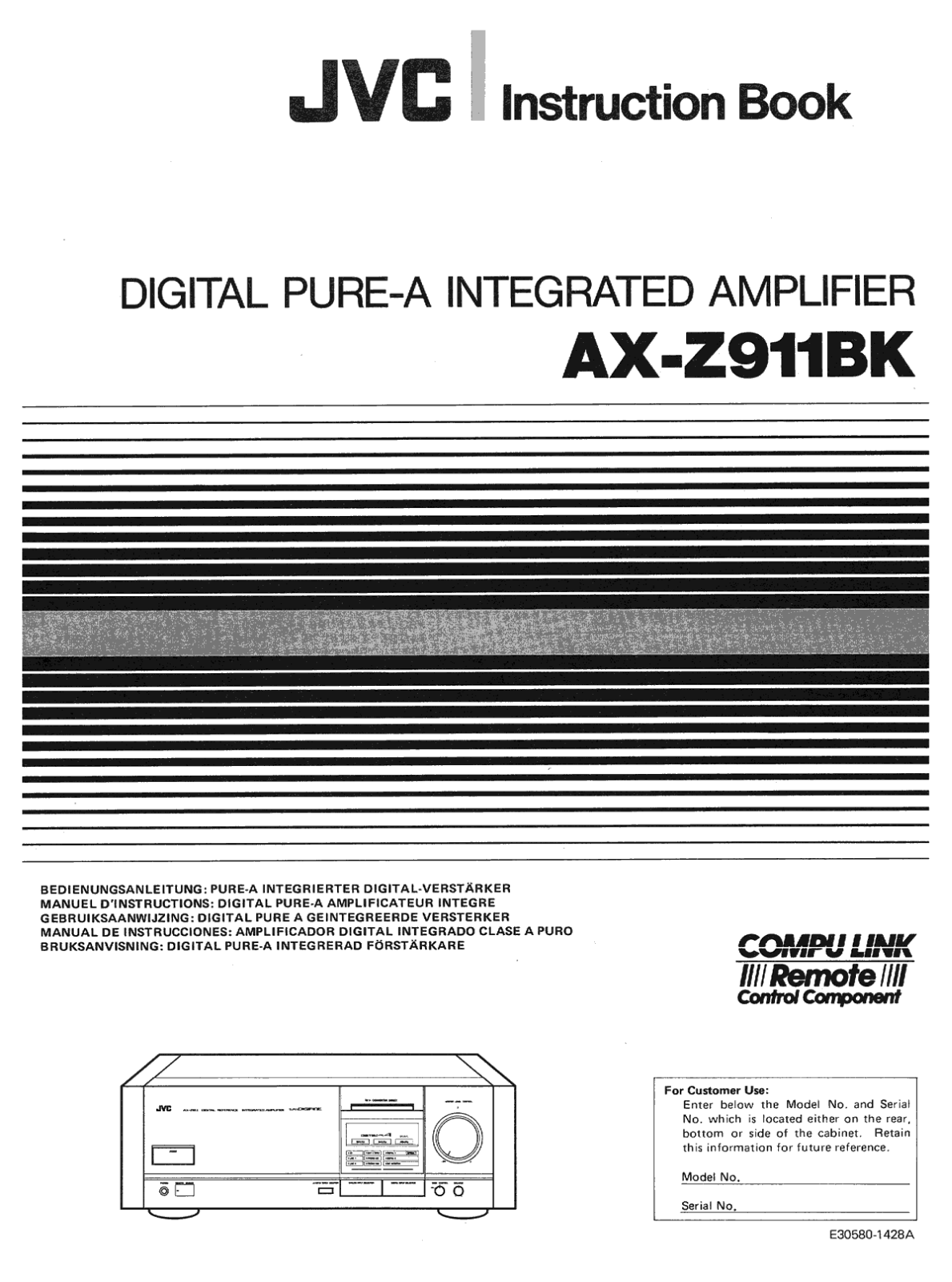 JVC AXZ-911-BK Owners manual