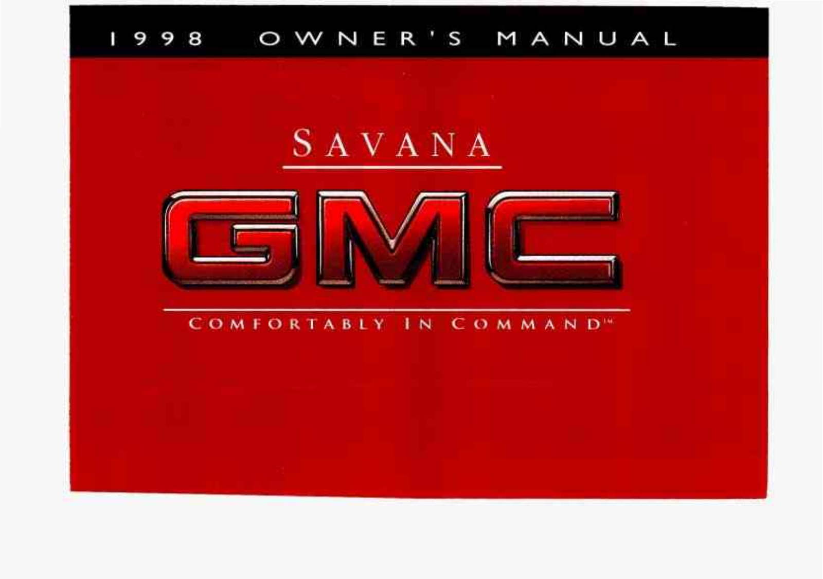 GMC Savana 1998 Owner's Manual