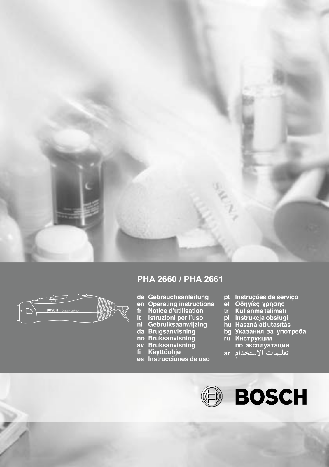 Bosch PHA 2660 User Manual