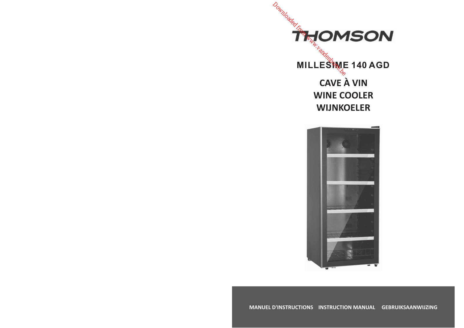 THOMSON MILLESIME 140 A GD User Manual