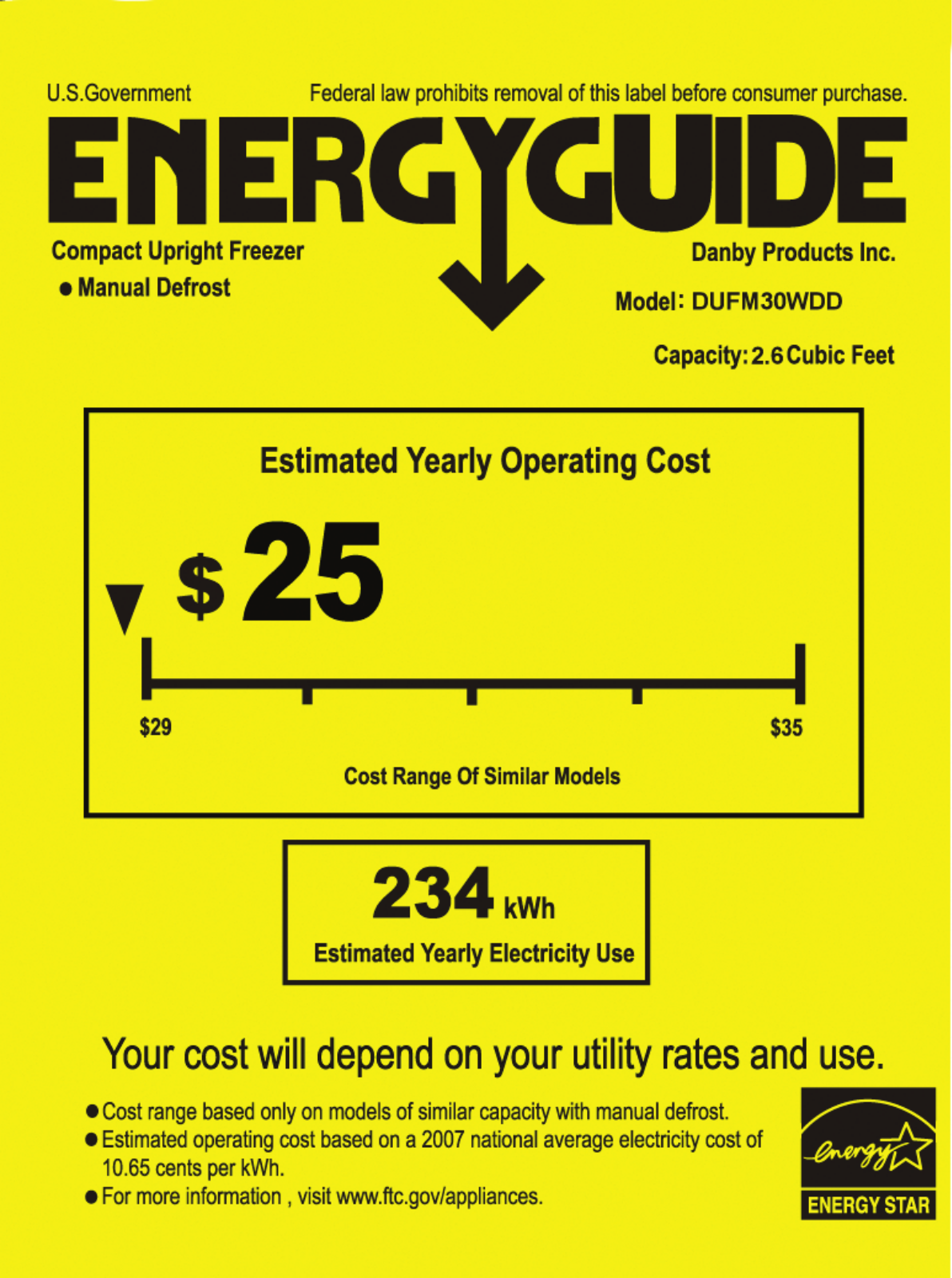 Danby DUFM30WDD User Manual