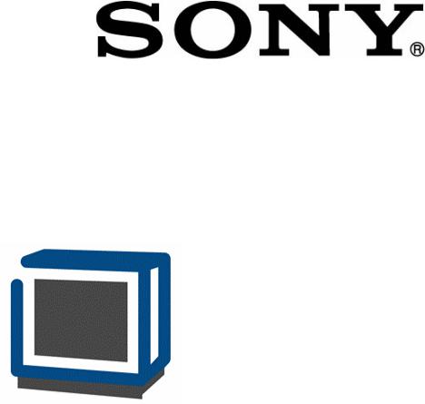 Sony PVM-137 Service Manual