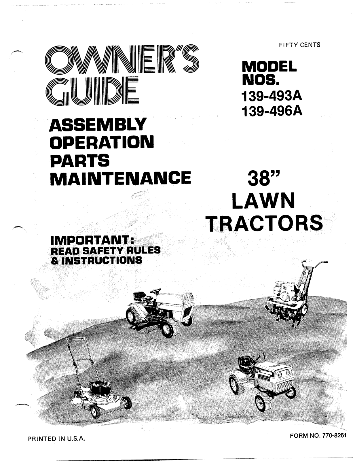 Bolens 139-493A, 139-496A User Manual