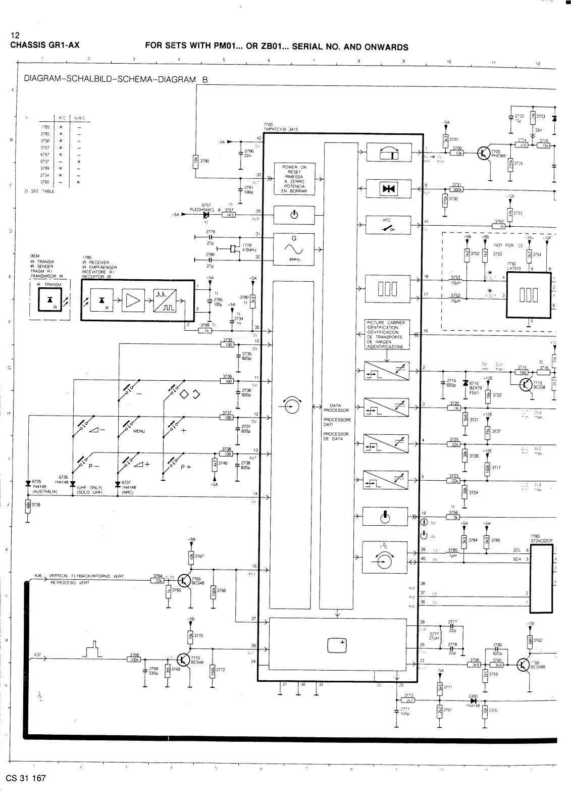 PHILIPS GR1AX Diagram