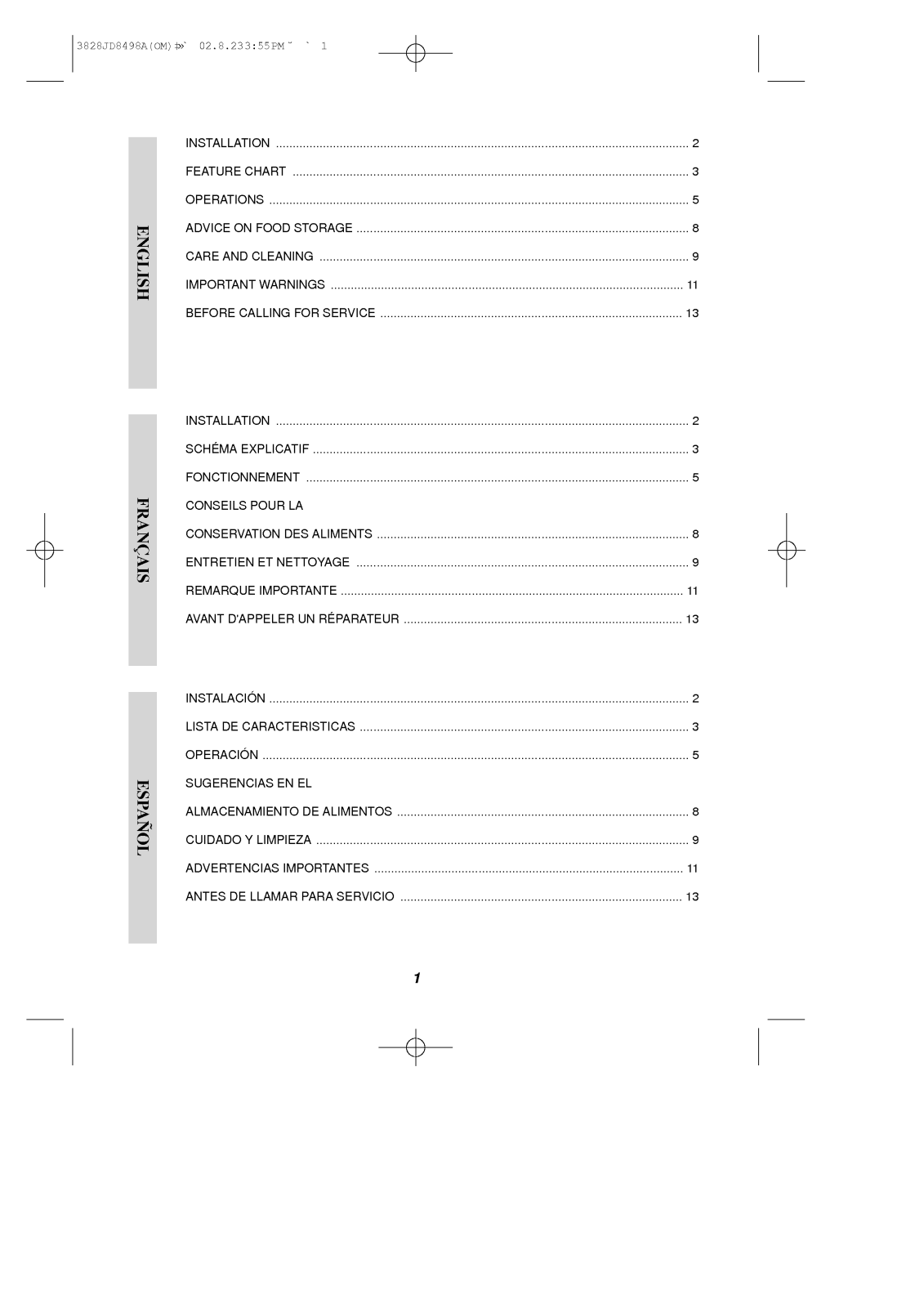 LG GC-051SA User Manual