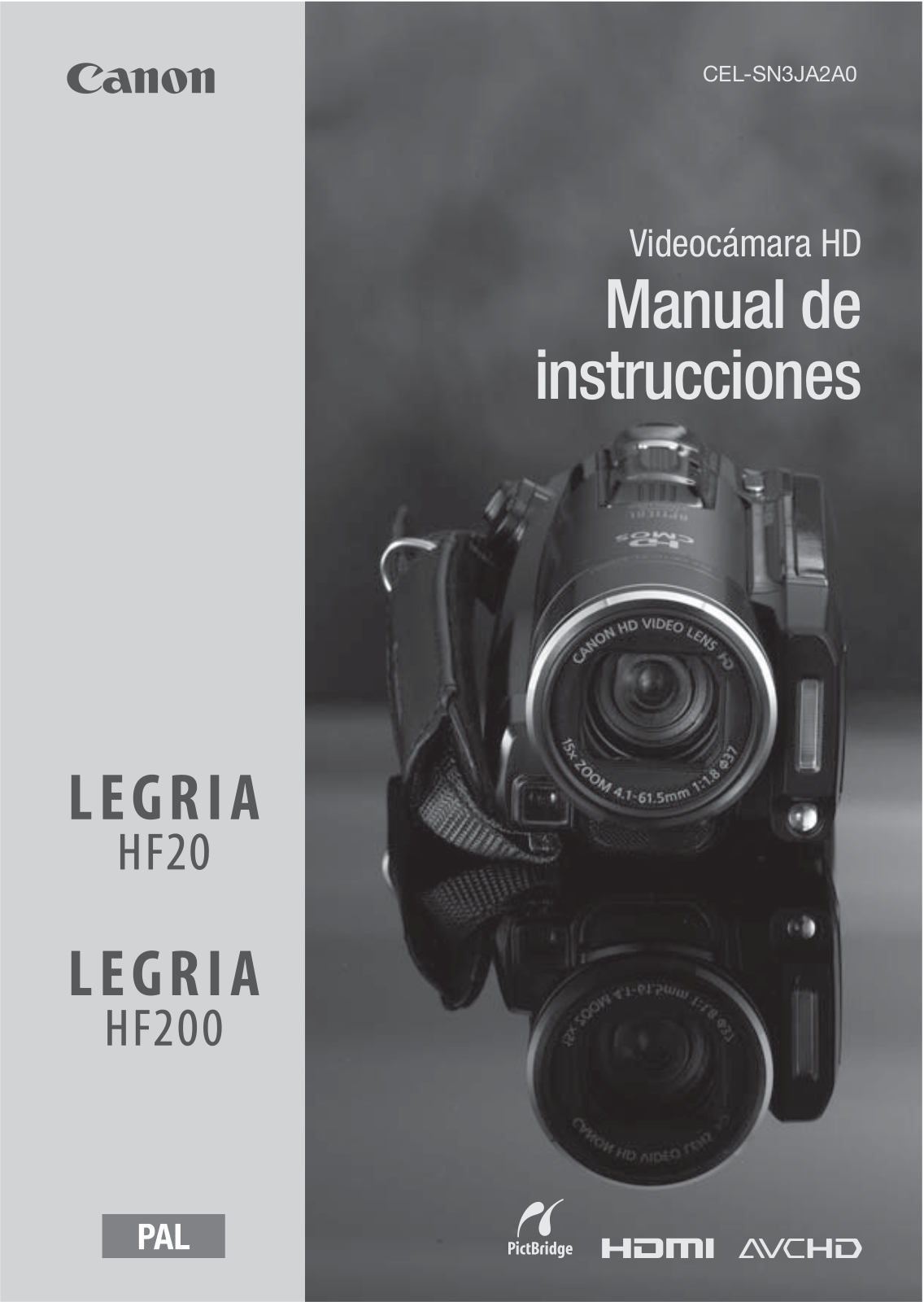 Canon HF 20 Instruction Manual