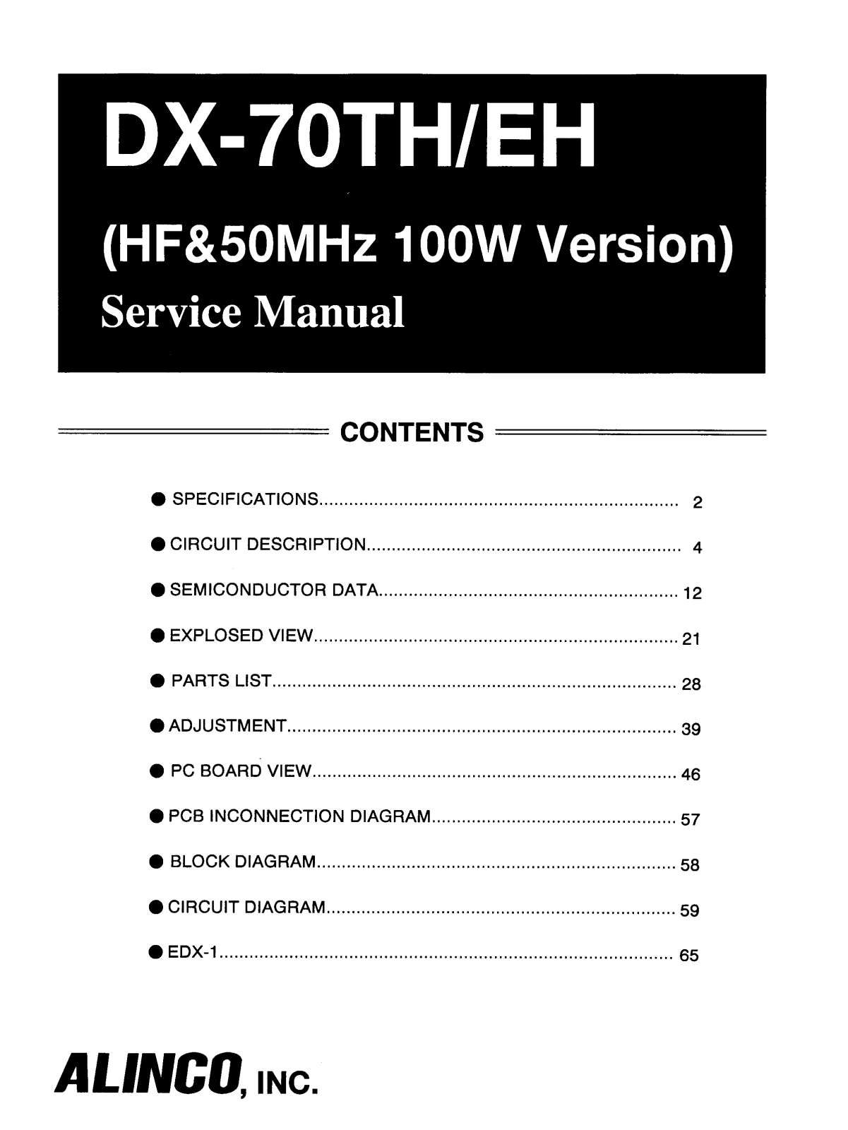 Alinco DX70 User Guide