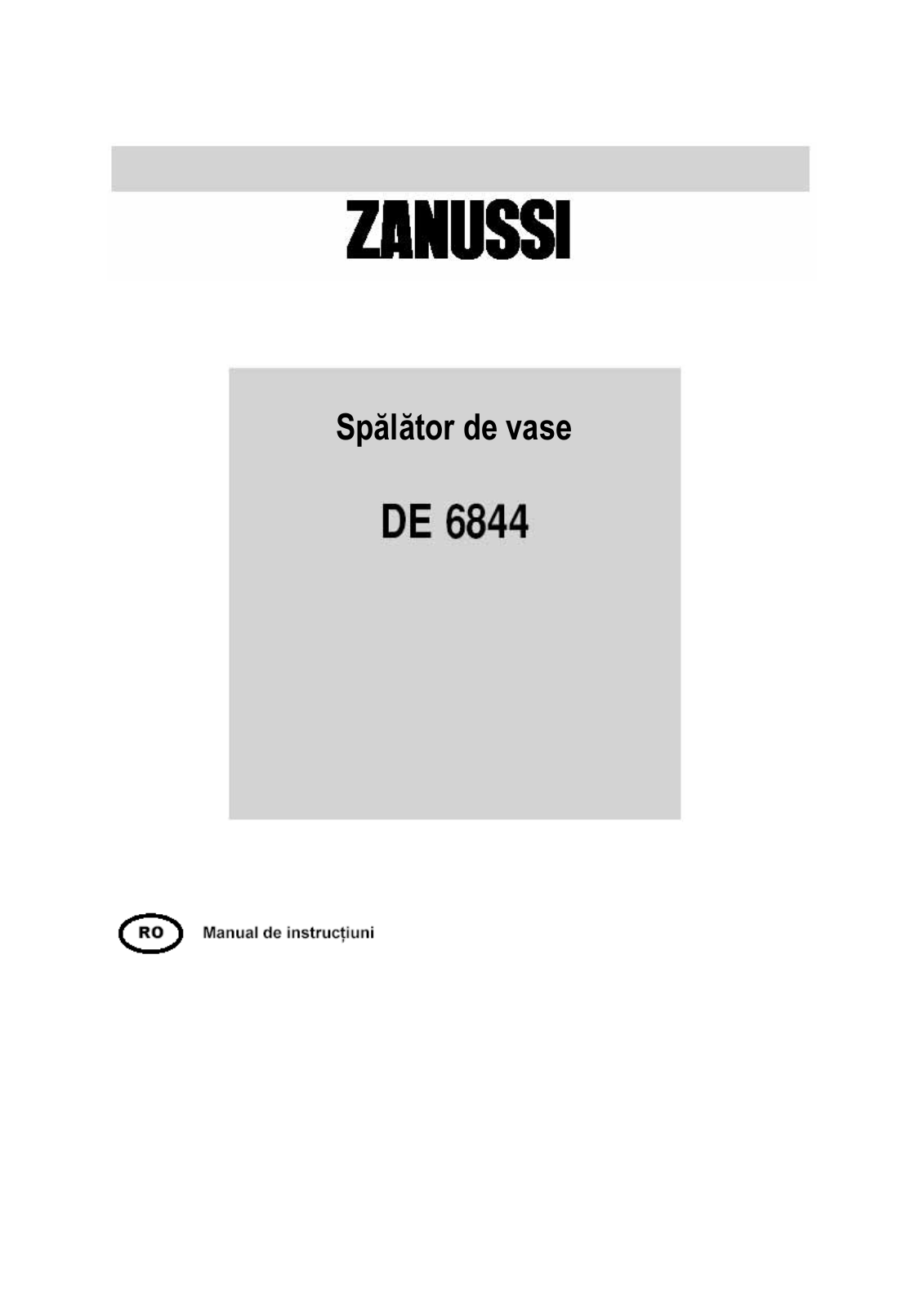 Zanussi DE6844 User Manual