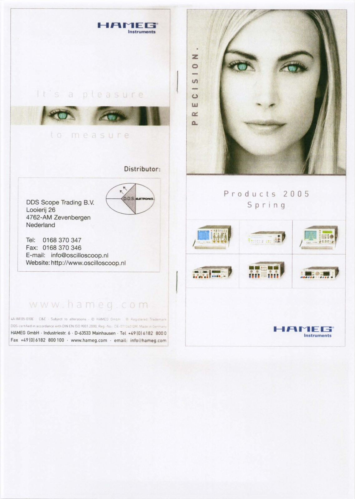 Hameg spring 2005 catalog