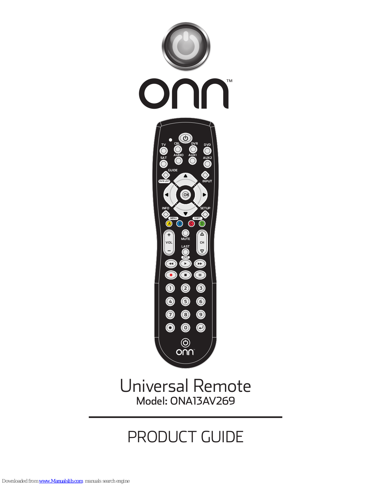 Onn ONA13AV269, 39900, ONA12AV058 Product Manual