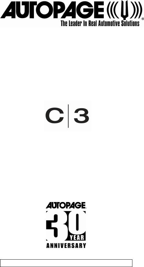 AutoPage C3-RS915LCD User Manual