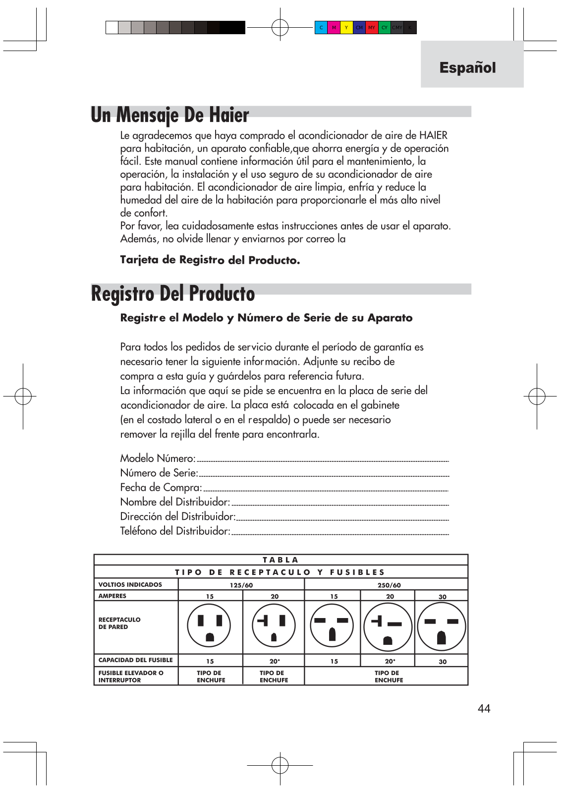 Haier HWR65XC9, ESA3089, HWR08XC9, ESA3069 User Manual