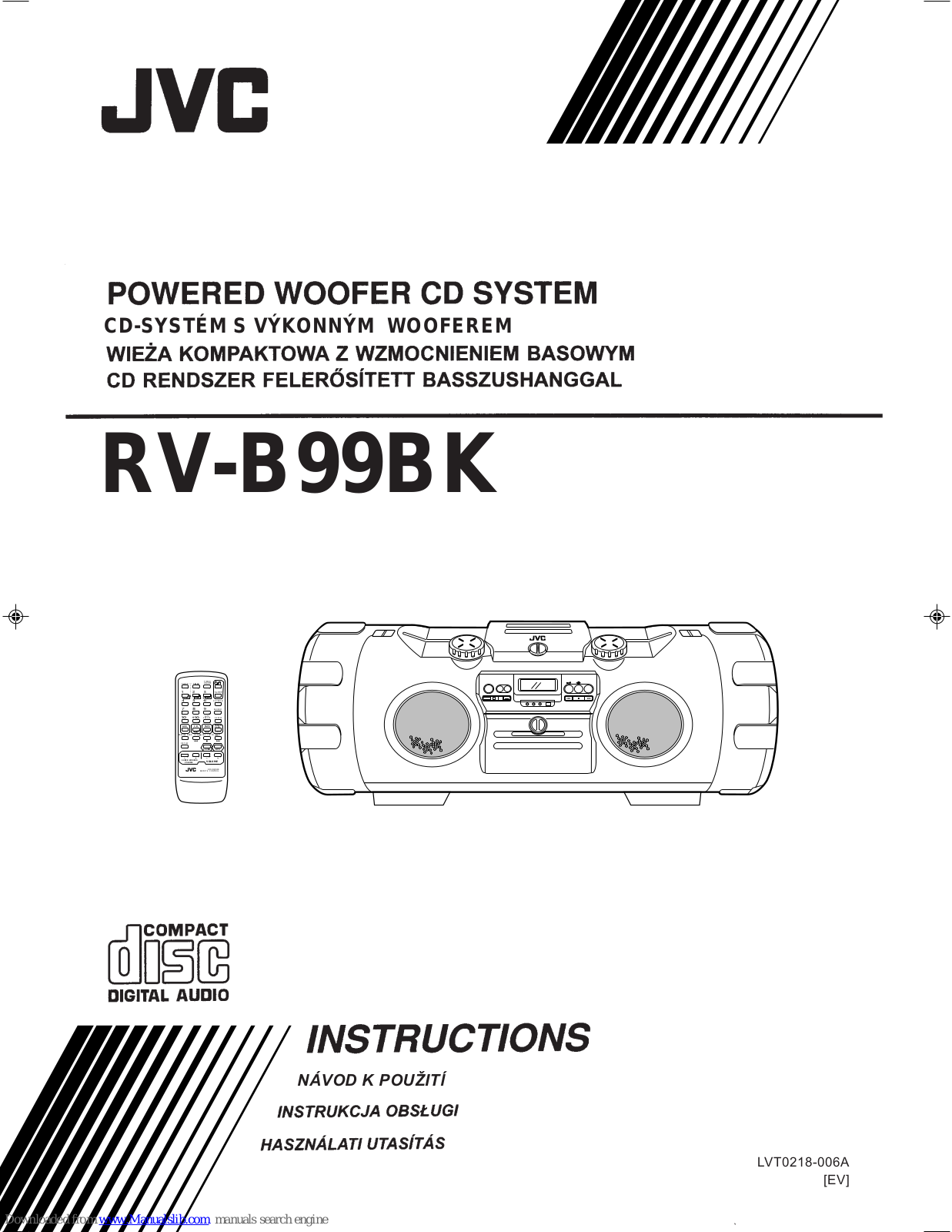 JVC Kaboom ! Series RV-B99BK Instructions Manual