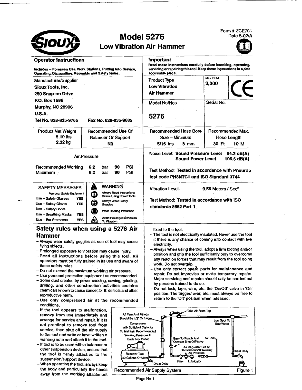 Sioux Tools 5276 User Manual - ManualMachine.com