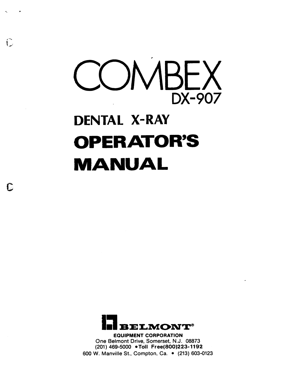 Combex DX-907 User Manual